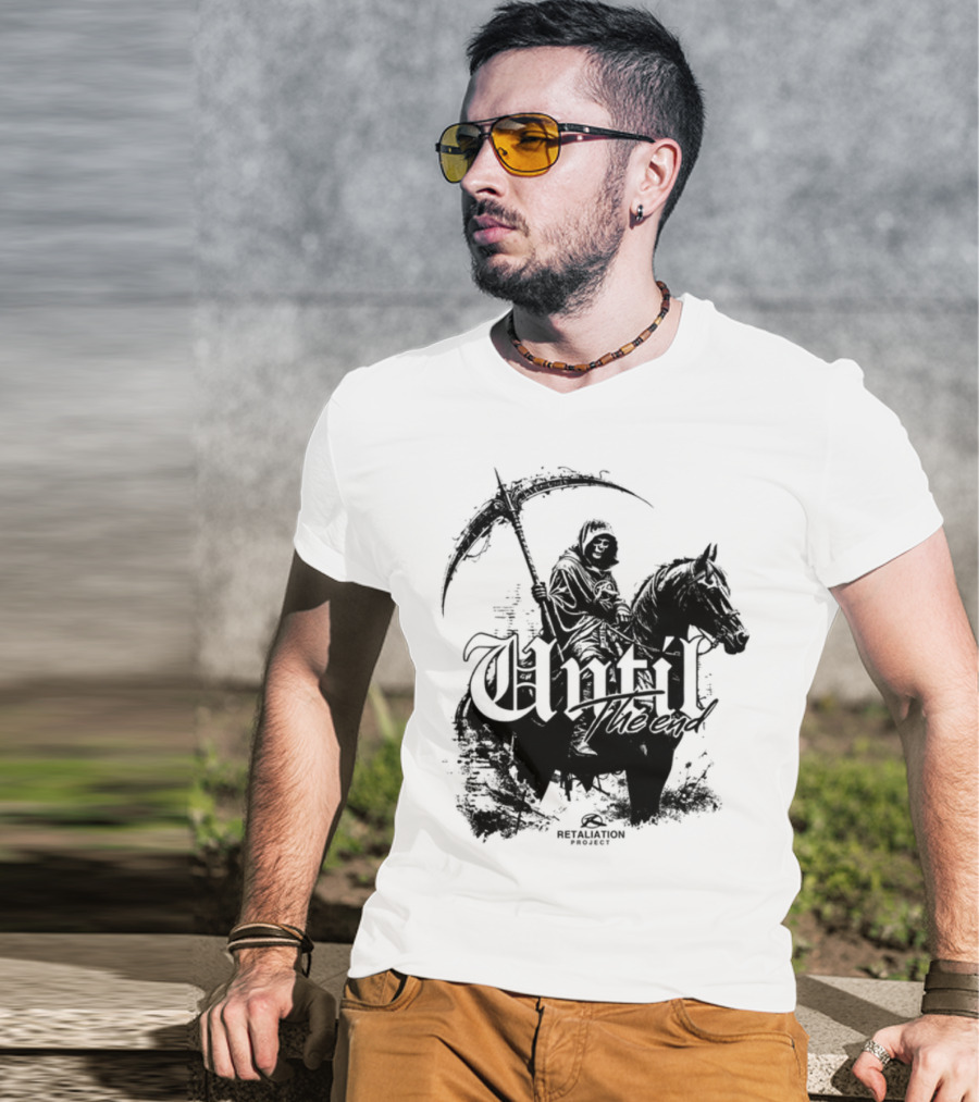 Until The End Eternal Grim Reaper Horse Rider T-Shirt