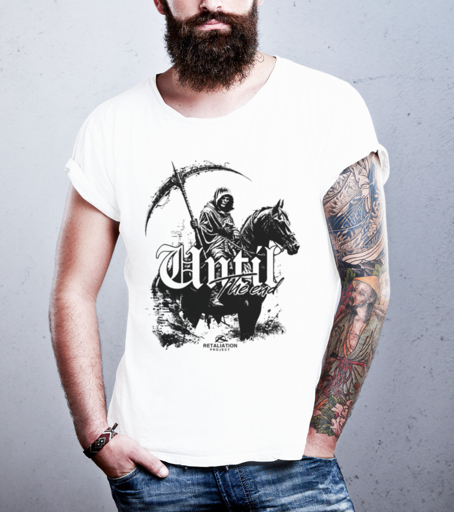 Until The End Eternal Grim Reaper Horse Rider T-Shirt