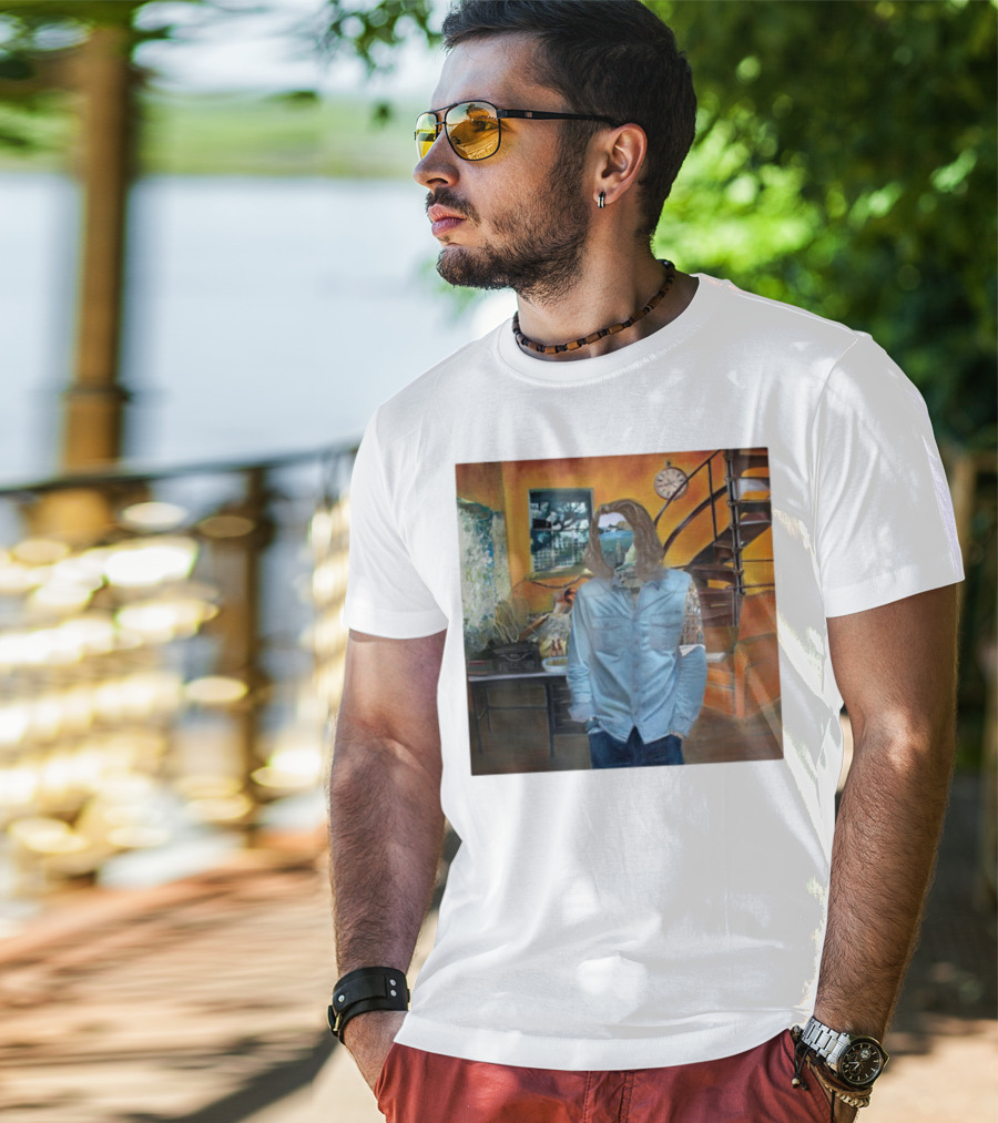 Hozier Album 10 Year Anniversary Surreal Collage Art Blue T-Shirt