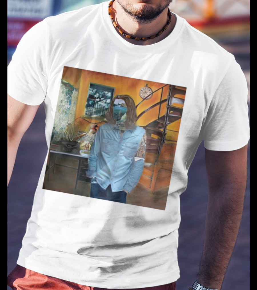 Hozier Album 10 Year Anniversary Surreal Collage Art Blue T-Shirt