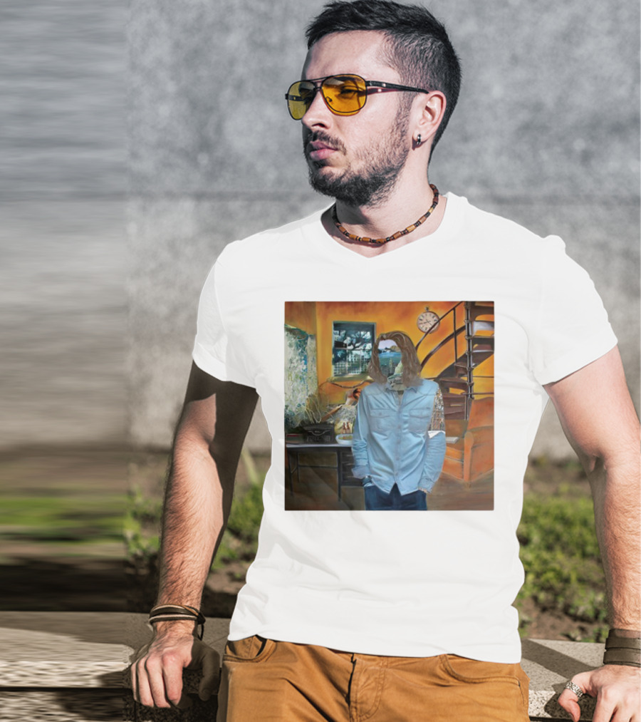Hozier Album 10 Year Anniversary Surreal Collage Art Blue T-Shirt