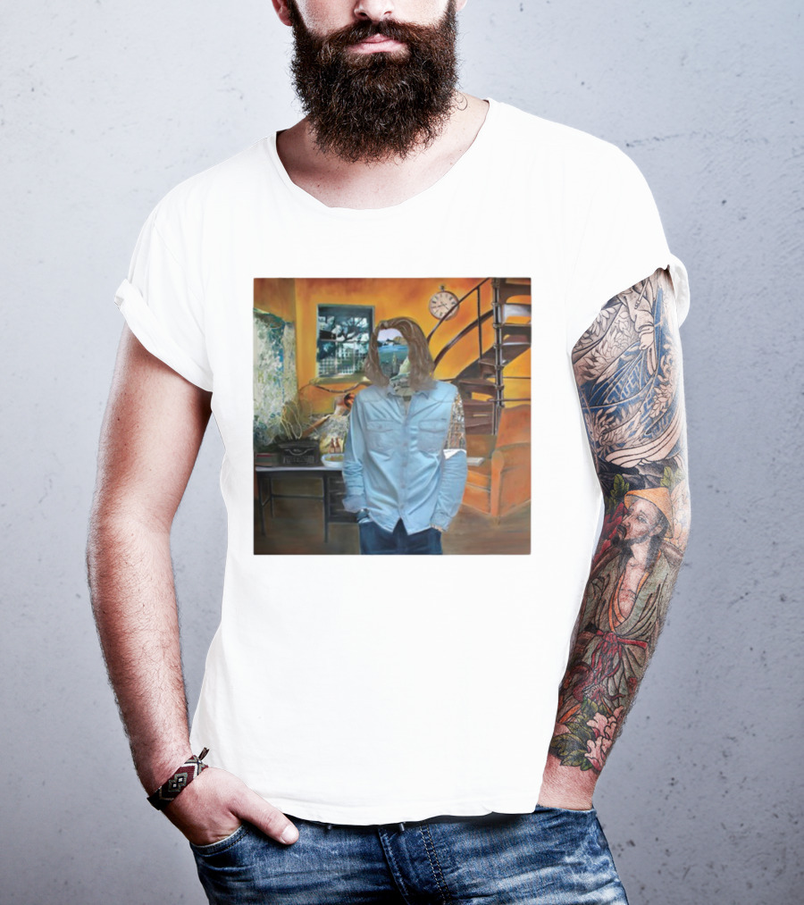 Hozier Album 10 Year Anniversary Surreal Collage Art Blue T-Shirt