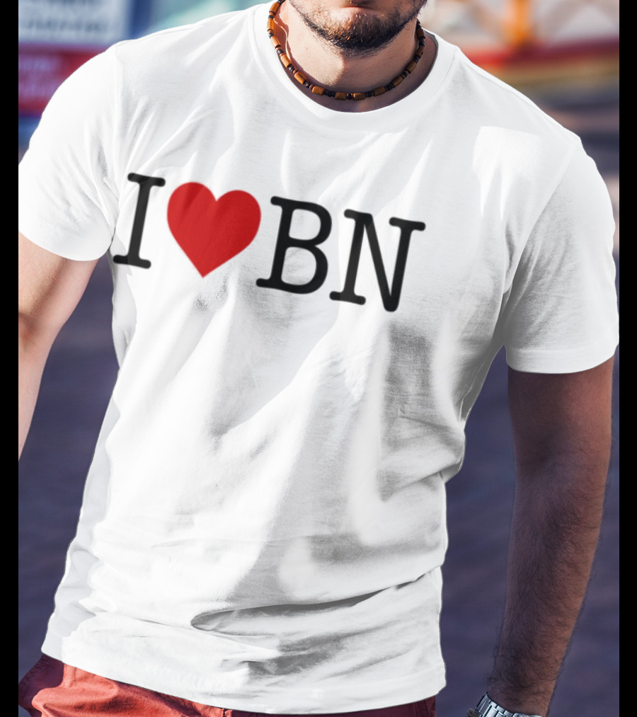 I Love BN Buenas Noches Heart Symbol Graphic T-Shirt