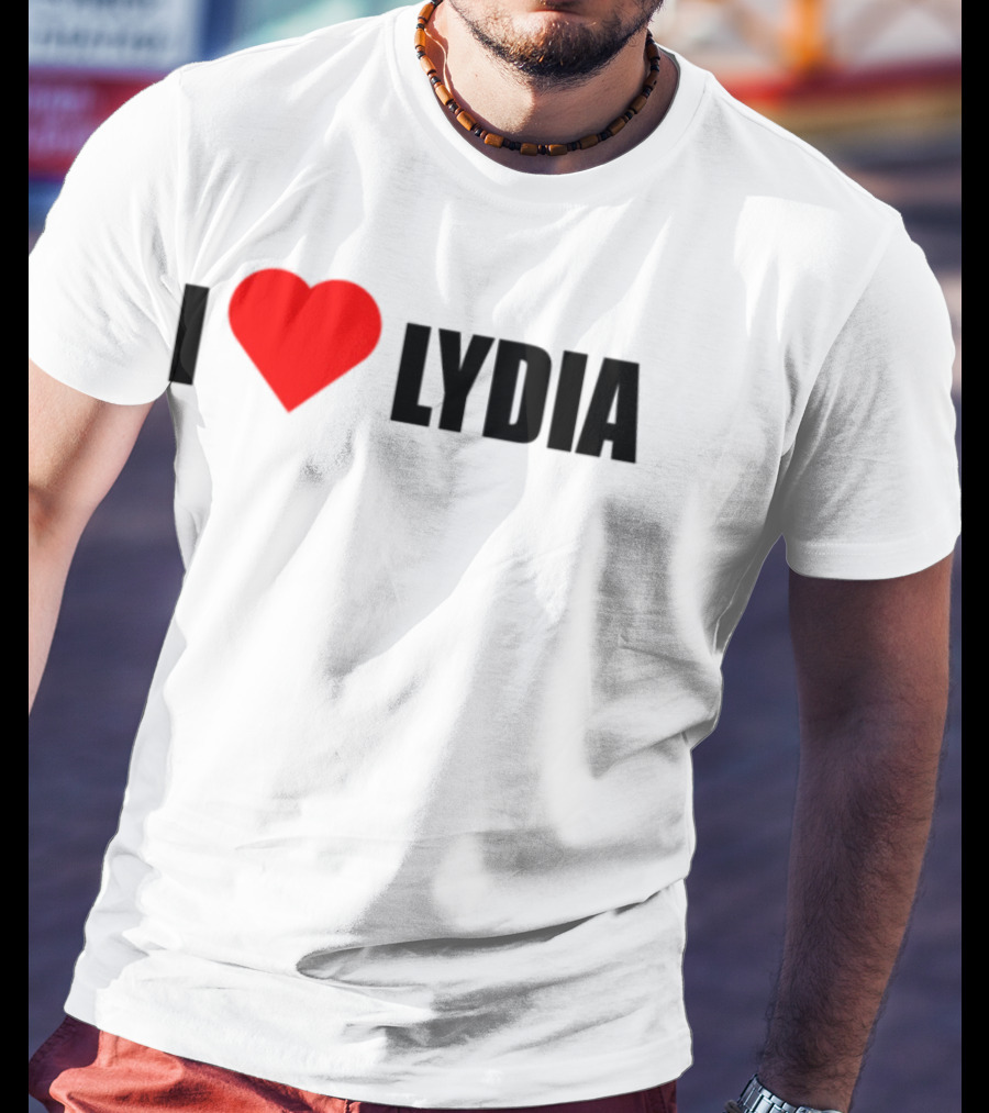 I Love Lydia Heart Symbol Expression T-Shirt