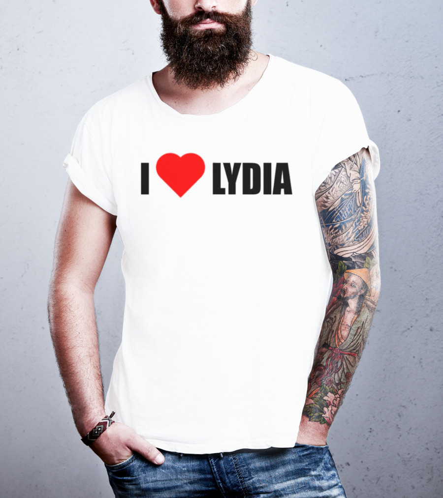I Love Lydia Heart Symbol Expression T-Shirt