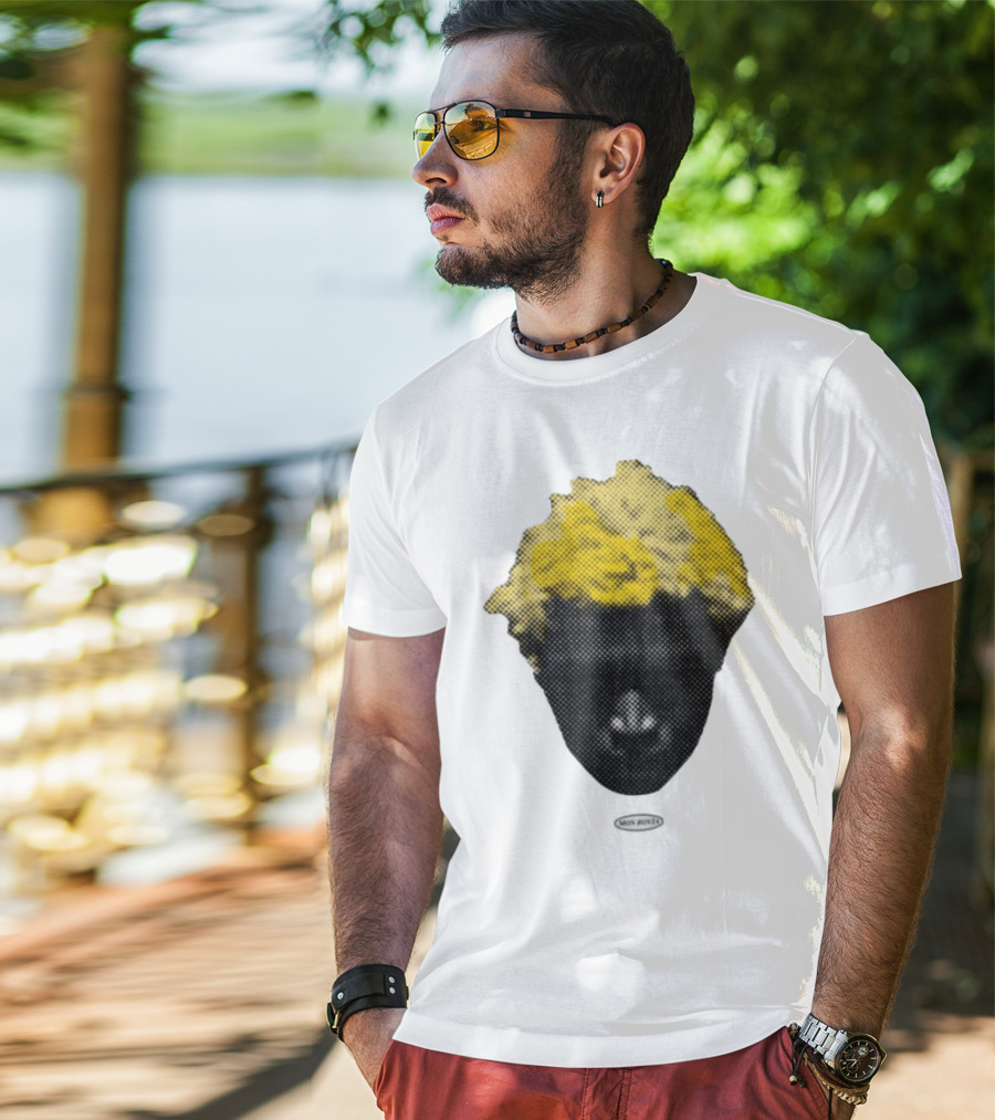 Mon Rovia Boy Yellow Hair Pop Art Style T-Shirt