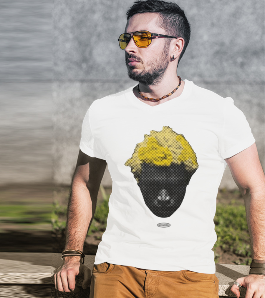 Mon Rovia Boy Yellow Hair Pop Art Style T-Shirt