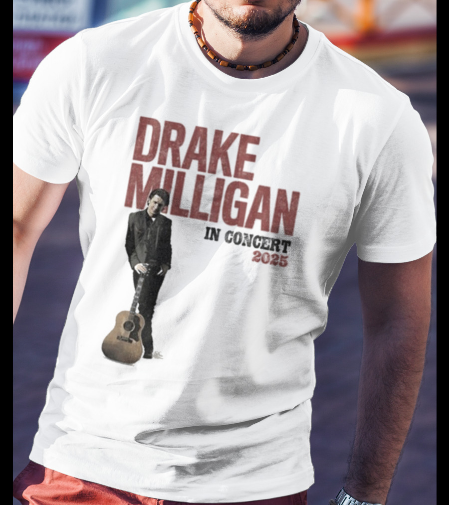 Drake Milligan Live On Stage 2025 Concert Tour T-Shirt
