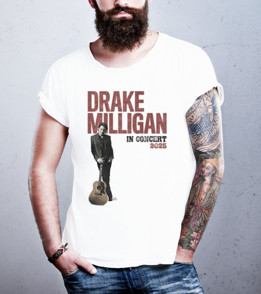 Drake Milligan Live On Stage 2025 Concert Tour T-Shirt