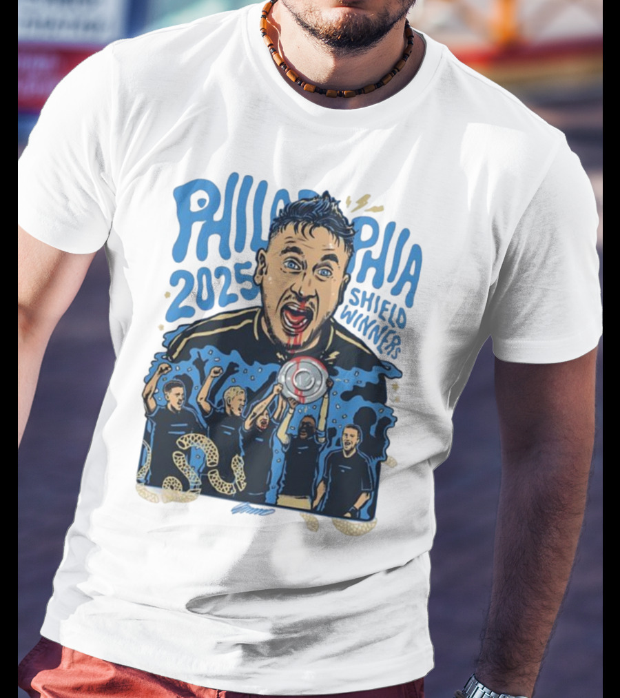 Philadelphia 2025 Shield Winners Union Victory T-Shirt