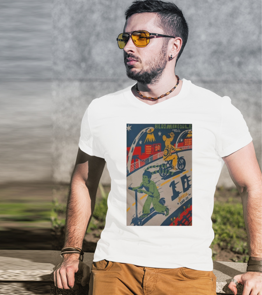 Bloomingdale Trail 10 Years 2015-25 Ramiro Huizar All Star Press Chicago T-Shirt