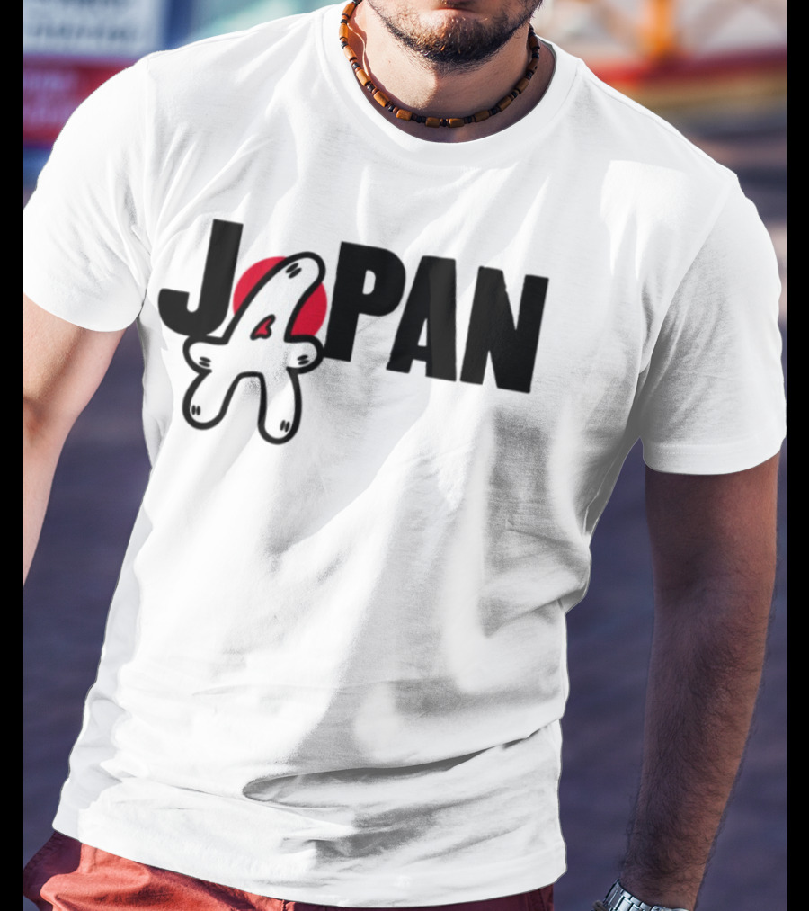 Japan Blu Boy A Bright Red Sun Playful Style T-Shirt