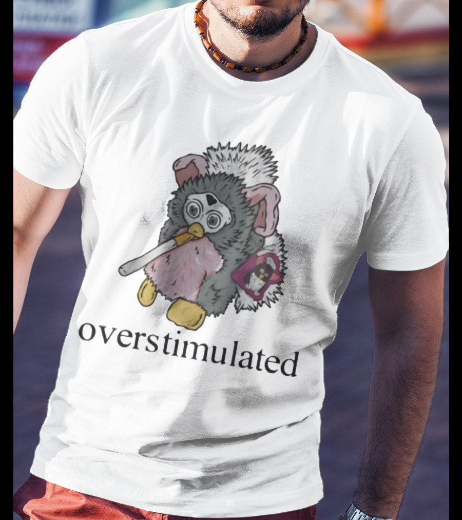 Emotionalclub Furby Overstimulated Smoking Toy Nostalgia T-Shirt