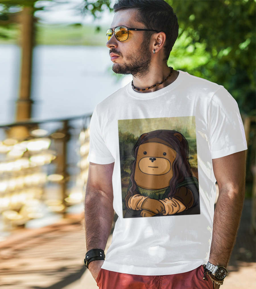 Figen.Eth Boi The Bear Mona Lisa Parody T-Shirt