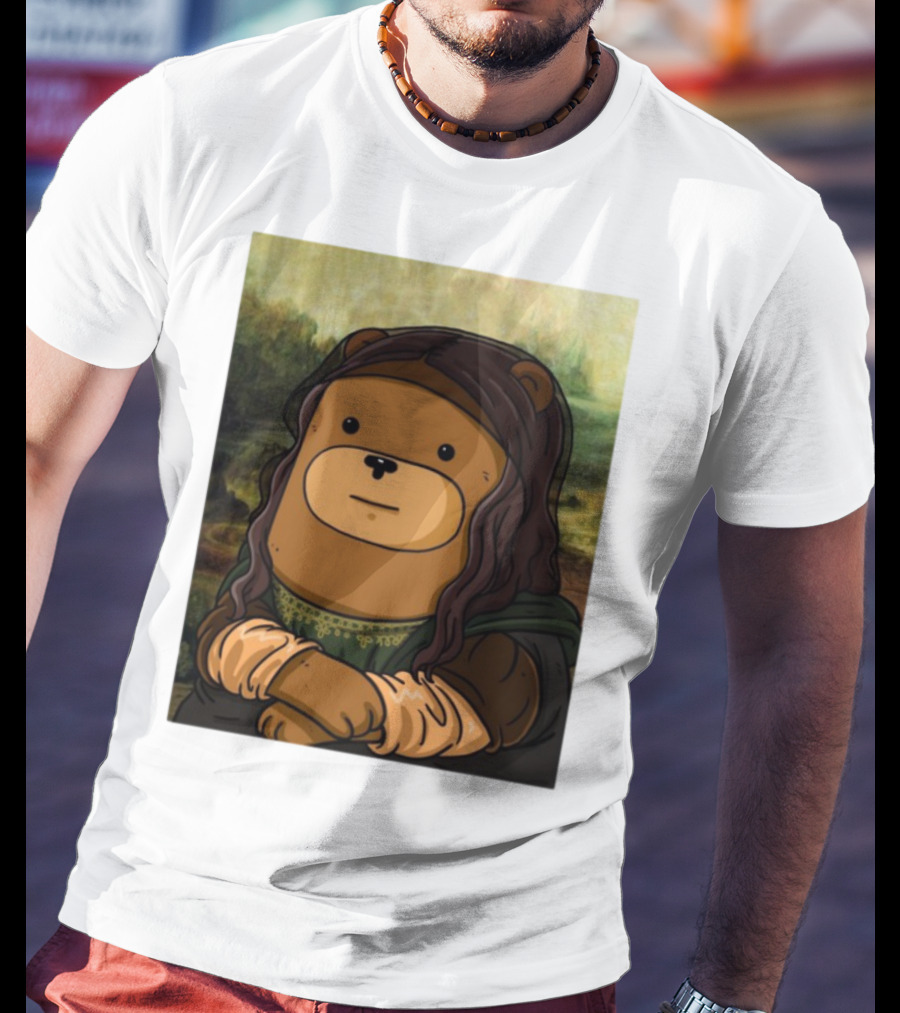 Figen.Eth Boi The Bear Mona Lisa Parody T-Shirt