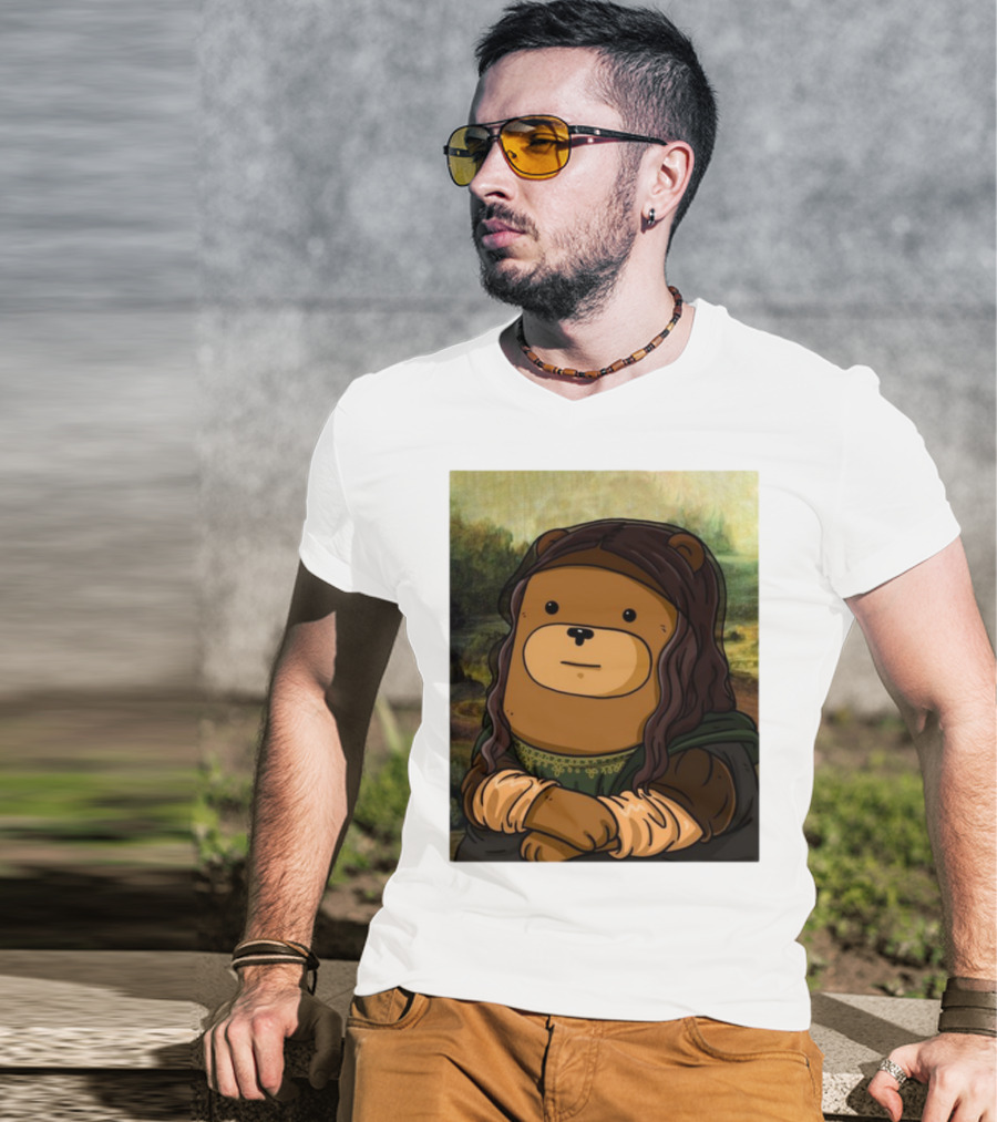 Figen.Eth Boi The Bear Mona Lisa Parody T-Shirt