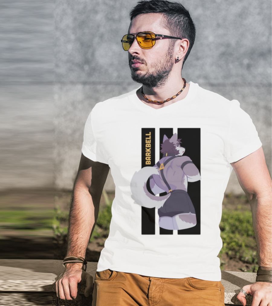 Barkbell Lycan Lifts Ringer Pump Cover Wolf Workout T-Shirt