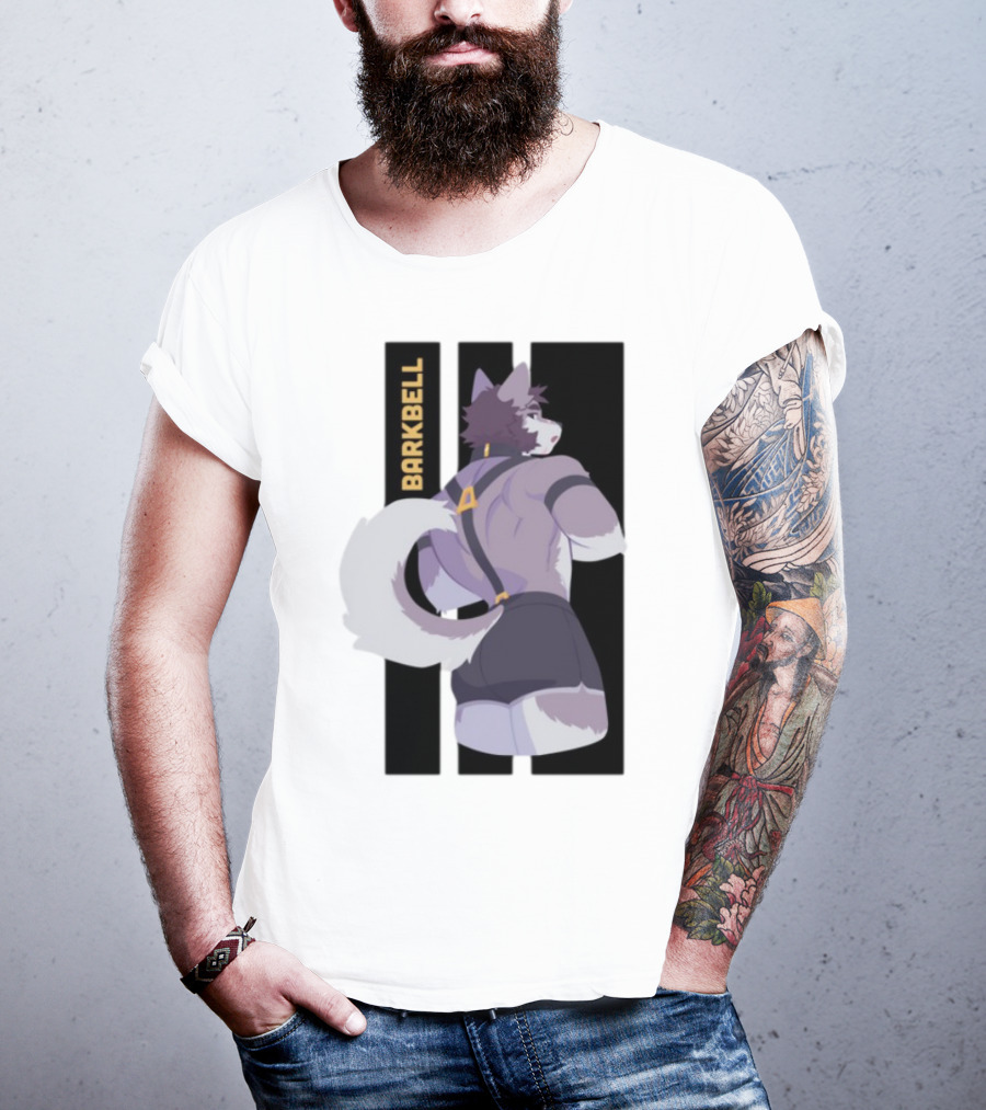 Barkbell Lycan Lifts Ringer Pump Cover Wolf Workout T-Shirt