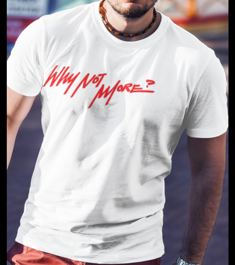 Coco Jones Why Not More Red Handwritten Text T-Shirt