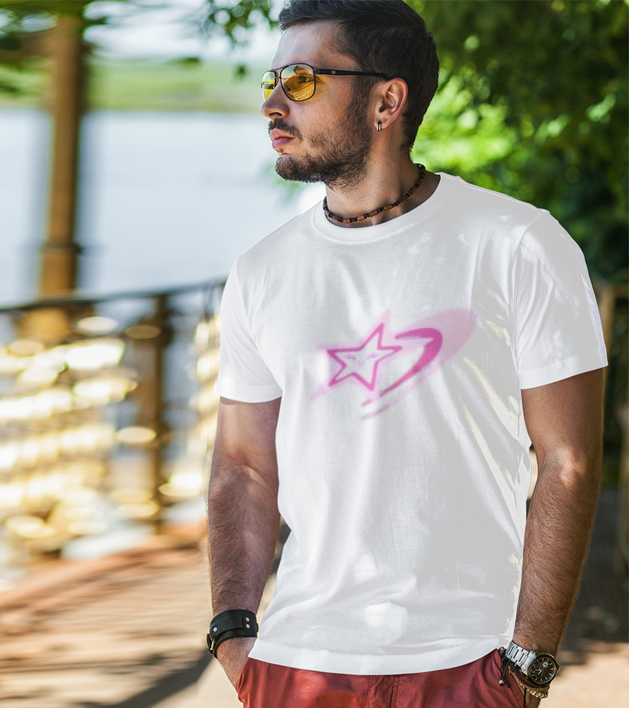 Dreamboy White Pink Star T-Shirt
