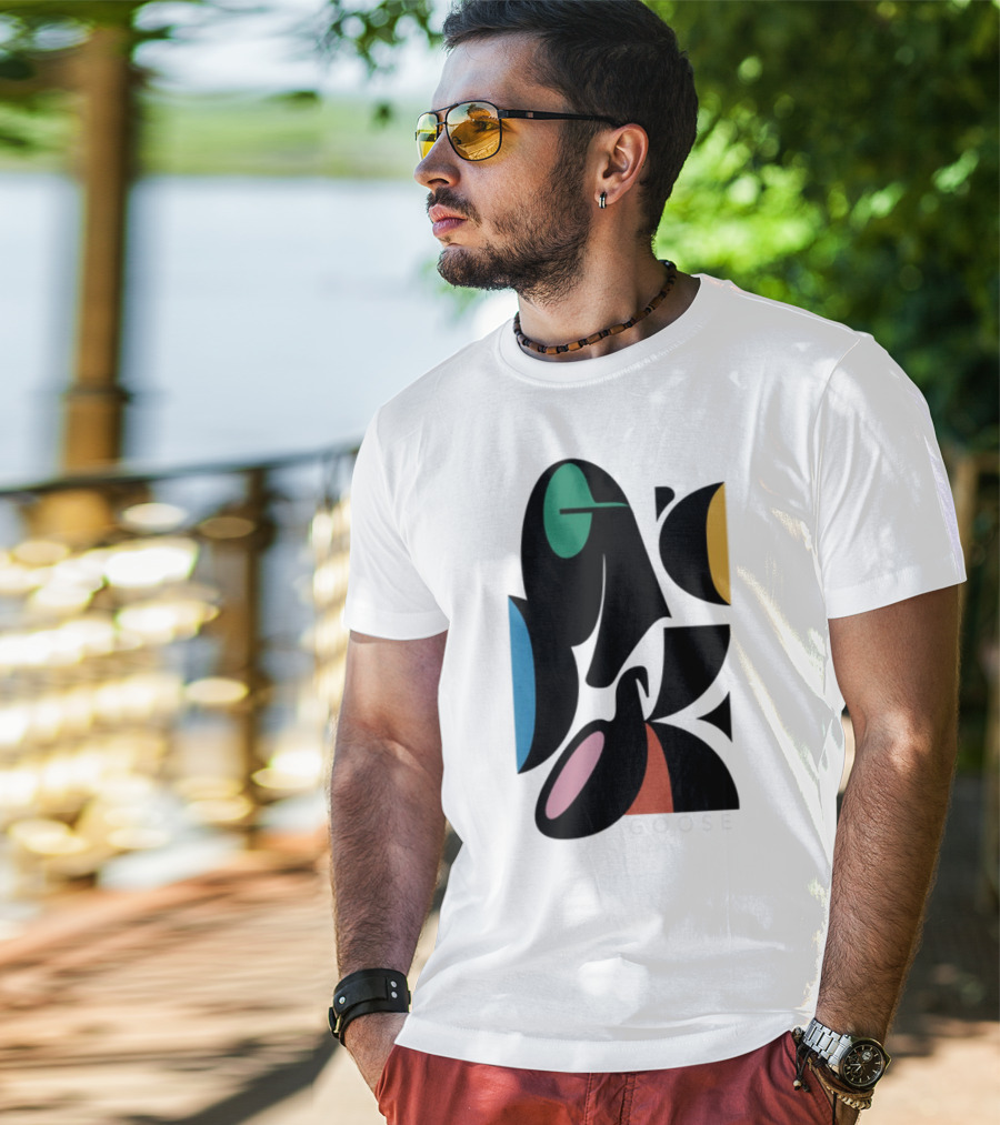 Warp Spheres Goose The Band Colorful Abstract Shapes T-Shirt