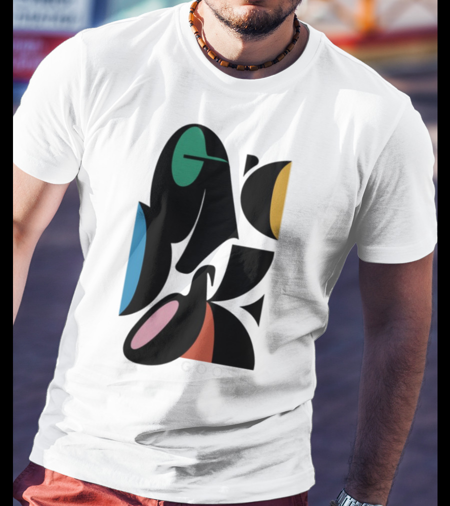 Warp Spheres Goose The Band Colorful Abstract Shapes T-Shirt