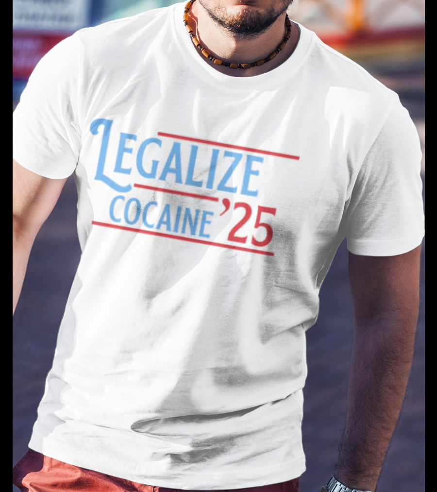 Legalize Cocaine '25 Laughfactorytees Retro Style T-Shirt
