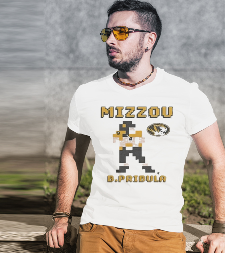Mizzou B.Pribula 8-Bit Missouri Tigers T-Shirt