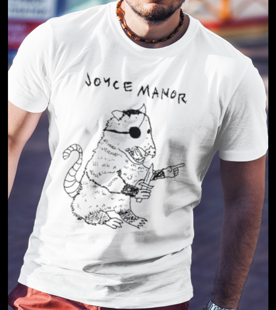 Joyce Manor Opossum With Eyepatch And Knife T-Shirt