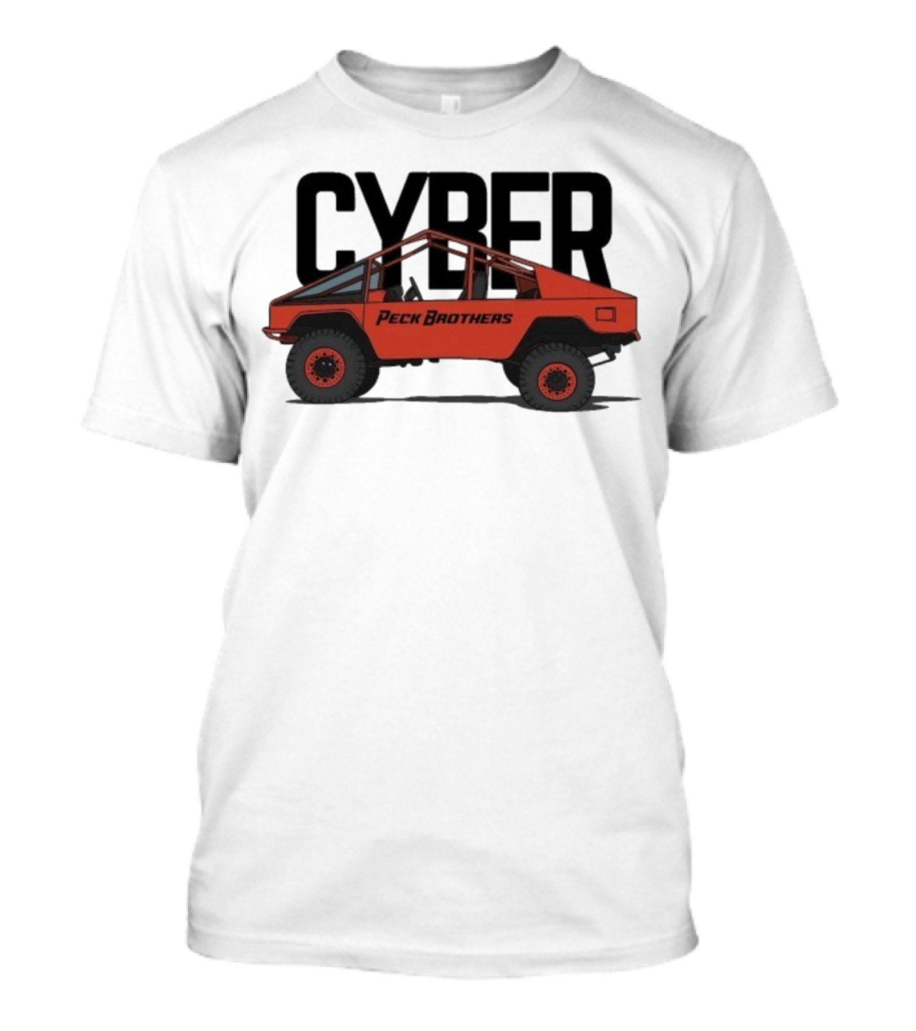 Peck Brothers Cyber Truck Retro Off-Road Adventure T-Shirt
