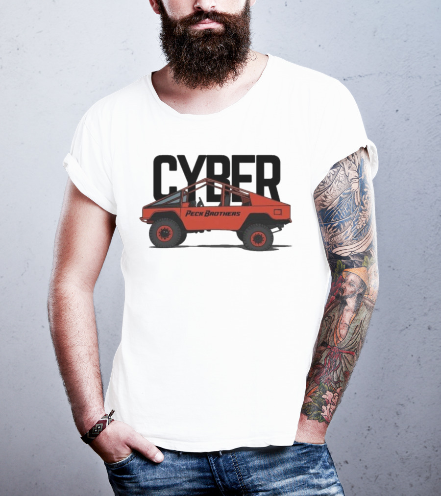 Peck Brothers Cyber Truck Retro Off-Road Adventure T-Shirt