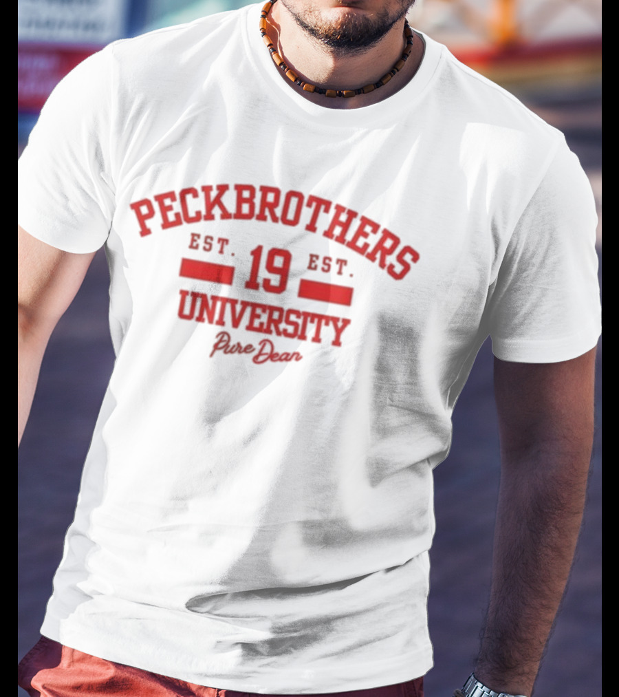 Peck Brothers University Est 19 Pure Dean T-Shirt