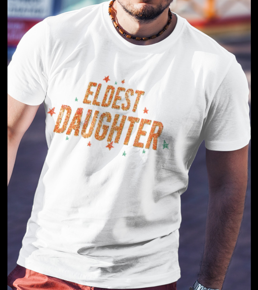 Eldest Daughter Glitter Stars Vintage Style T-Shirt