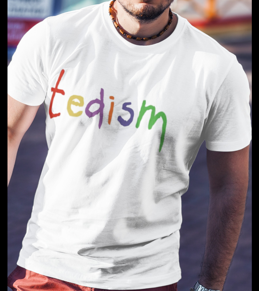 Tedism Colorful Rainbow Letters T-Shirt
