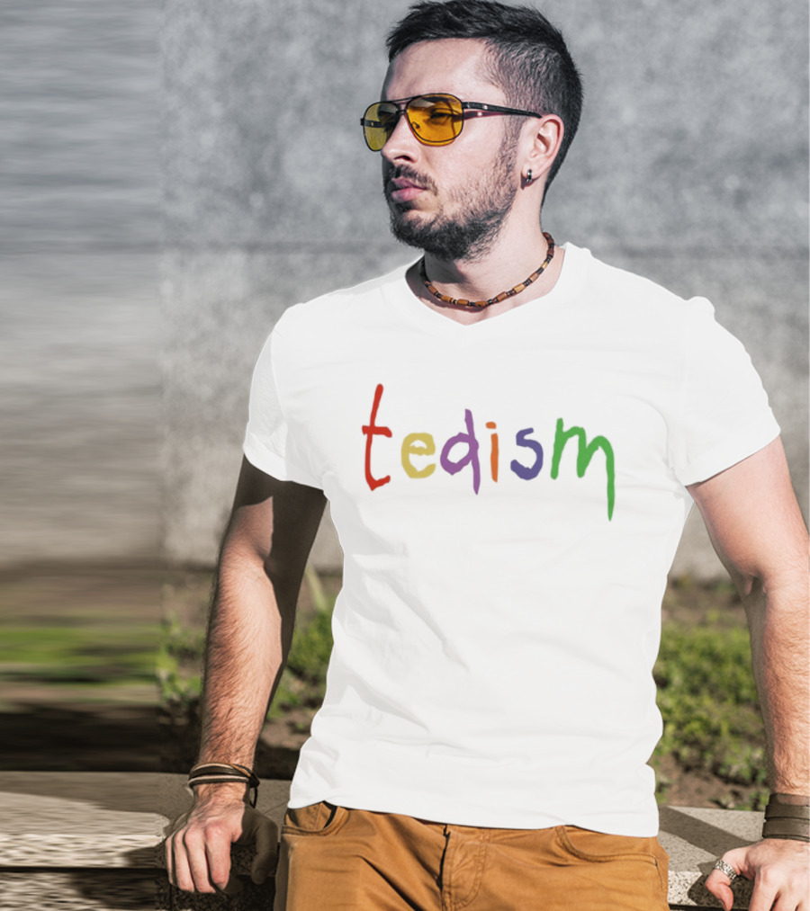 Tedism Colorful Rainbow Letters T-Shirt