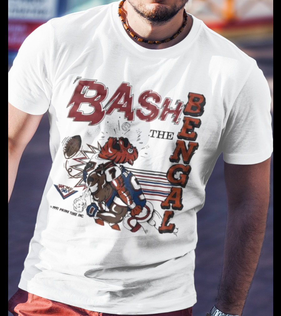 Bash The Bengal Football Rivalry Action T-Shirt
