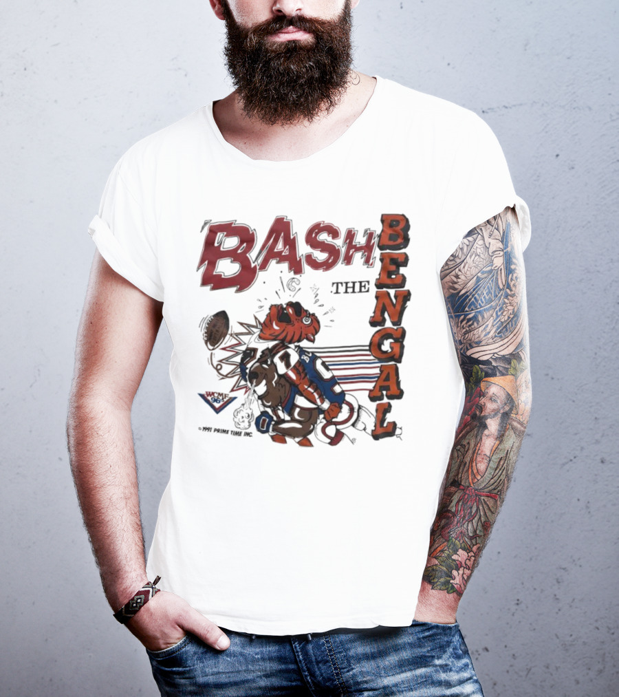 Bash The Bengal Football Rivalry Action T-Shirt