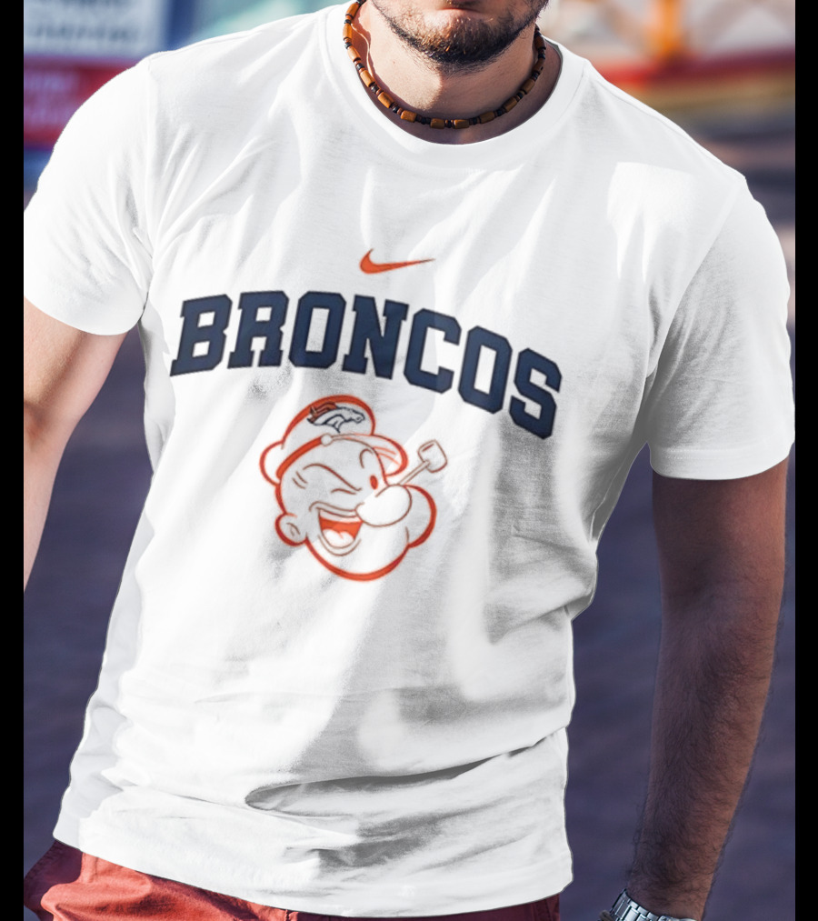 Denver Broncos Popeye I Yam What I Yam Collaboration T-Shirt
