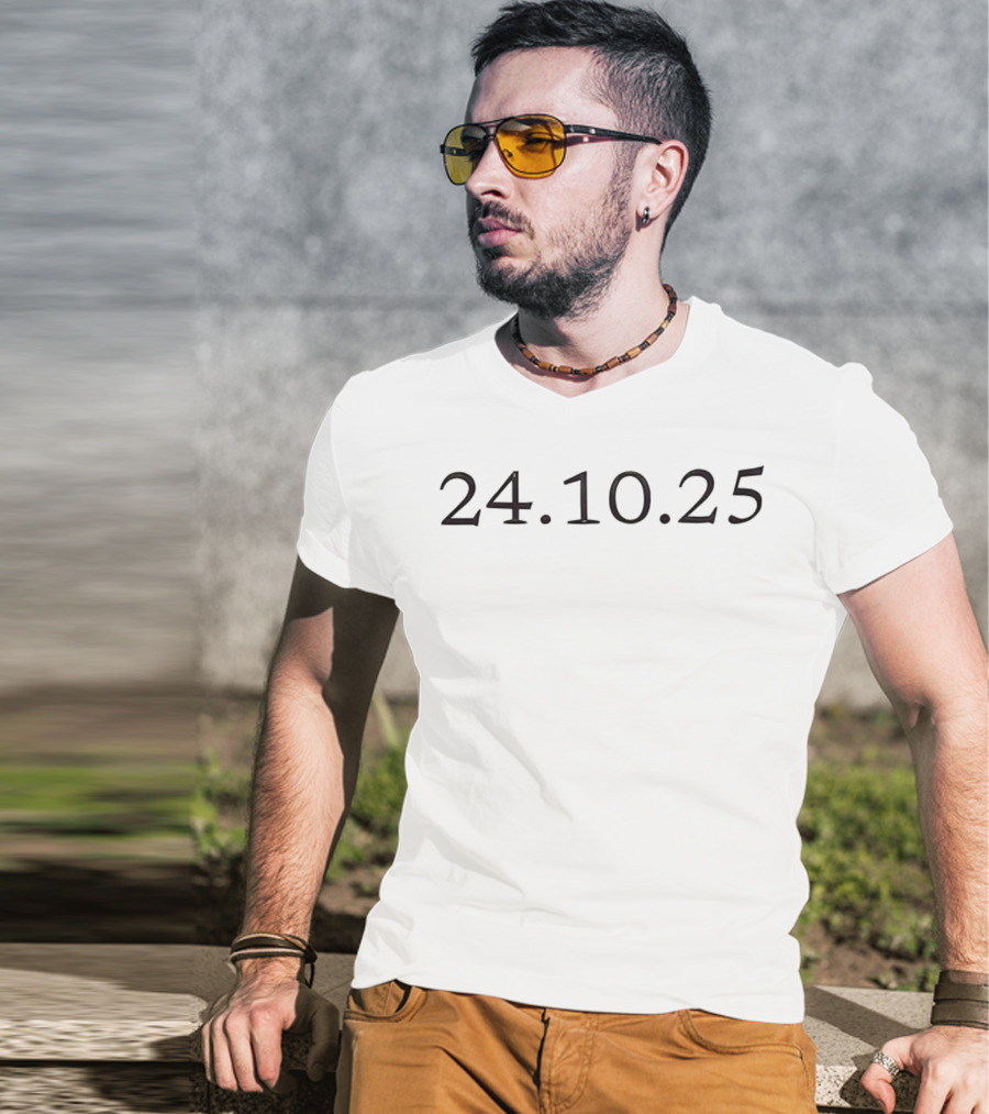 Cruz Beckham 24 10 25 Anniversary Date Numbers T-Shirt
