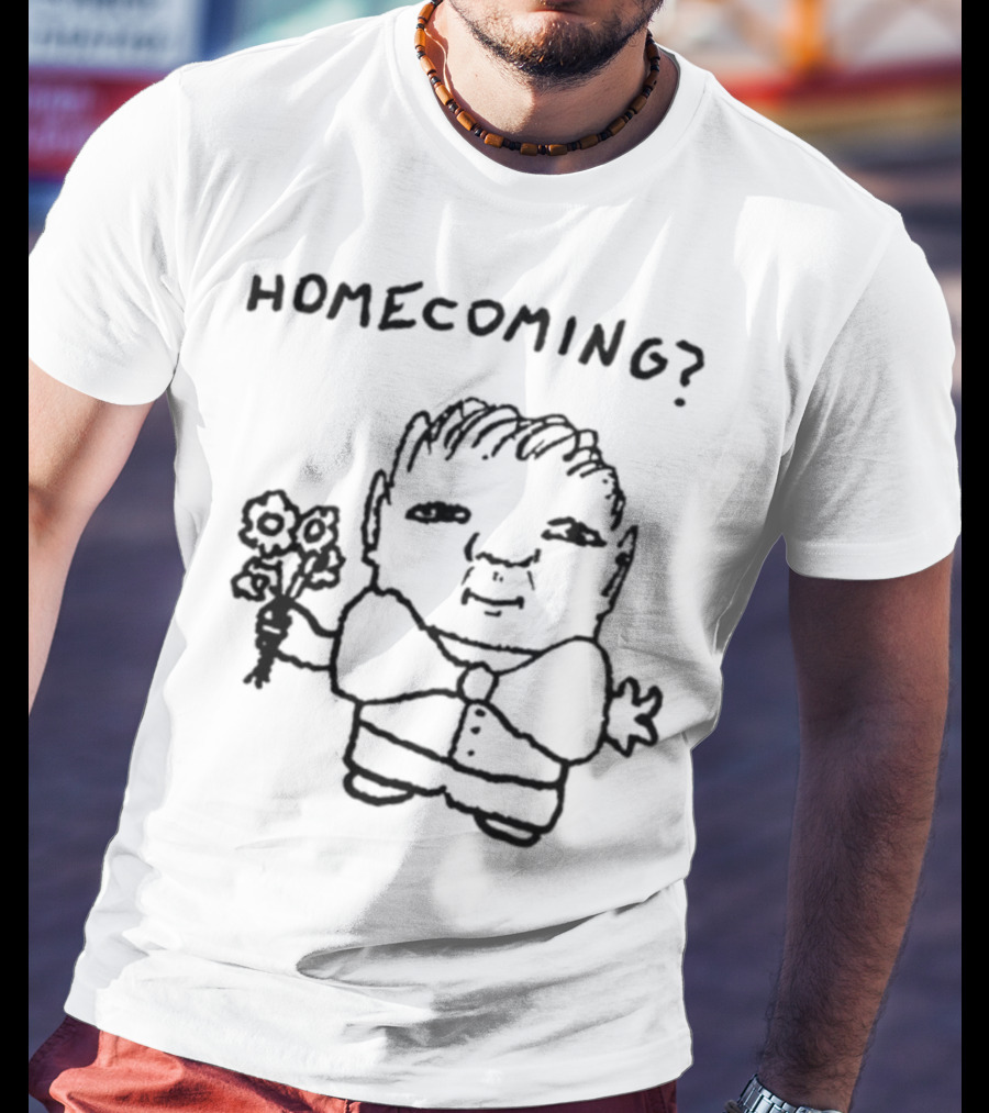 Goobsmooch Homecoming? Cute Doodle Character With Bouquet T-Shirt