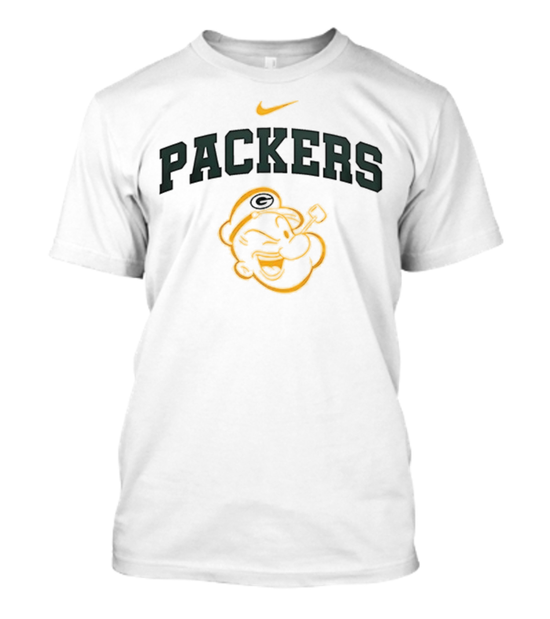 Green Bay Packers Nike Popeye I Yam What I Yam T-Shirt