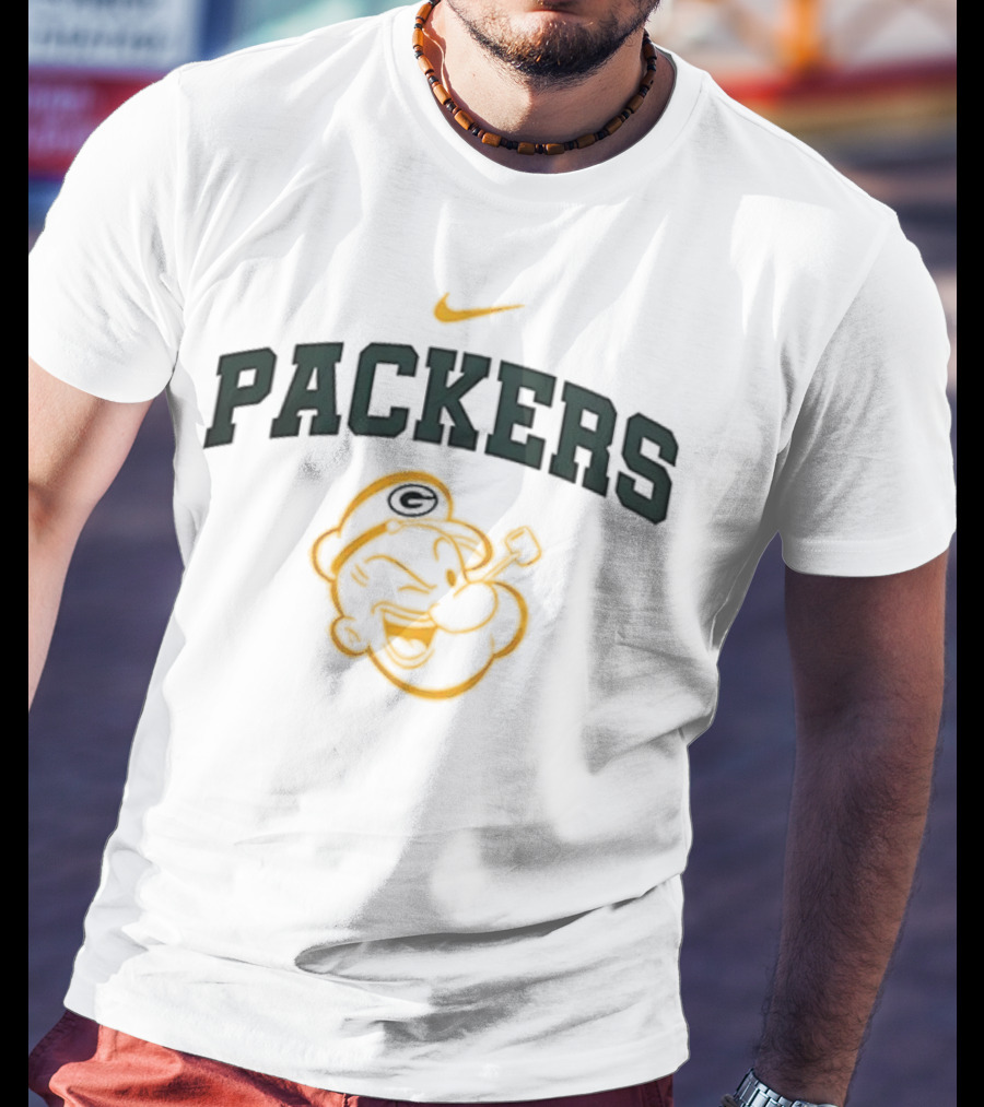 Green Bay Packers Nike Popeye I Yam What I Yam T-Shirt