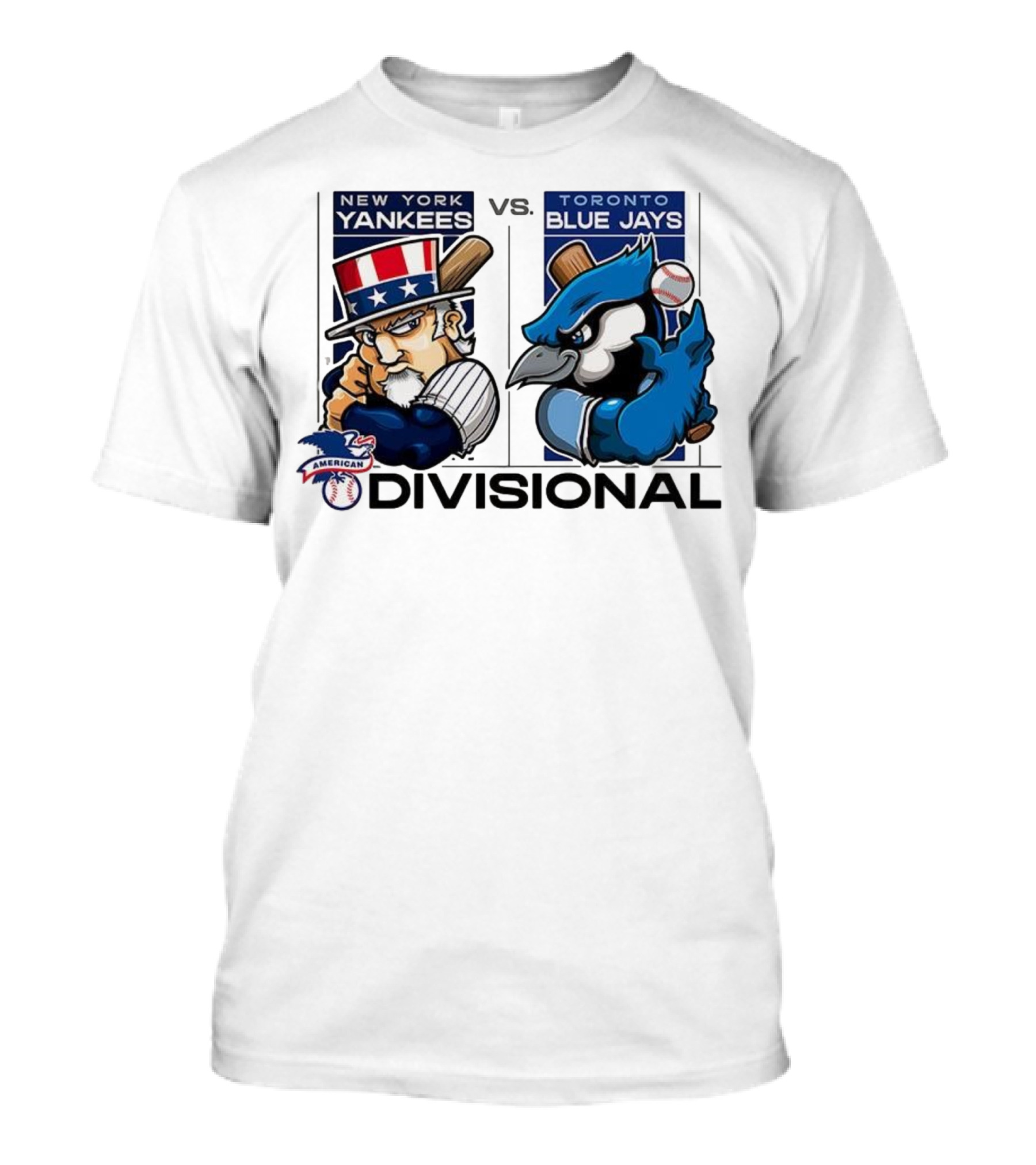 New York Yankees Vs Toronto Blue Jays American League Divisional 2025 T-Shirt