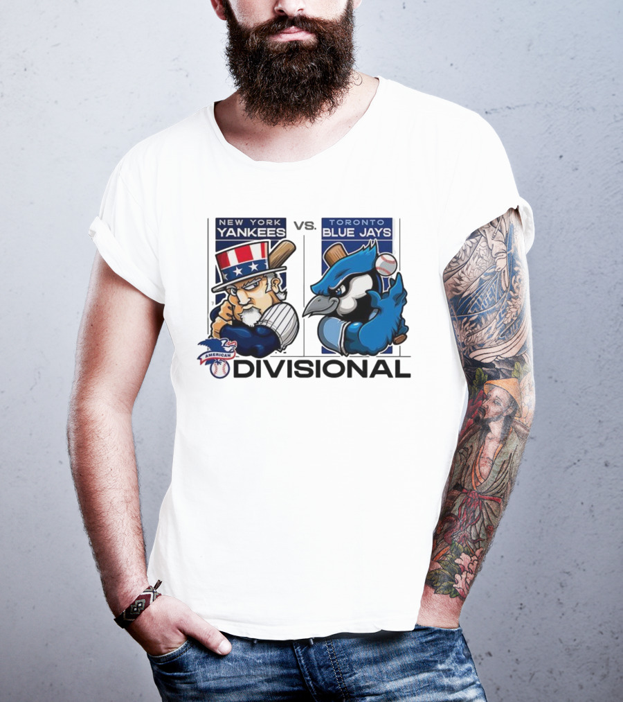 New York Yankees Vs Toronto Blue Jays American League Divisional 2025 T-Shirt