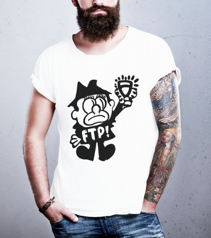 Ftp Slawn Character Holding Light Bulb T-Shirt