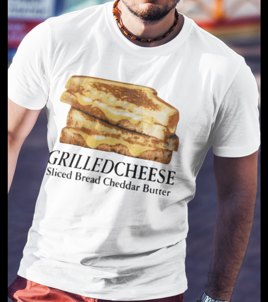 Grilled Cheese Sliced Bread Cheddar Butter Stack T-Shirt