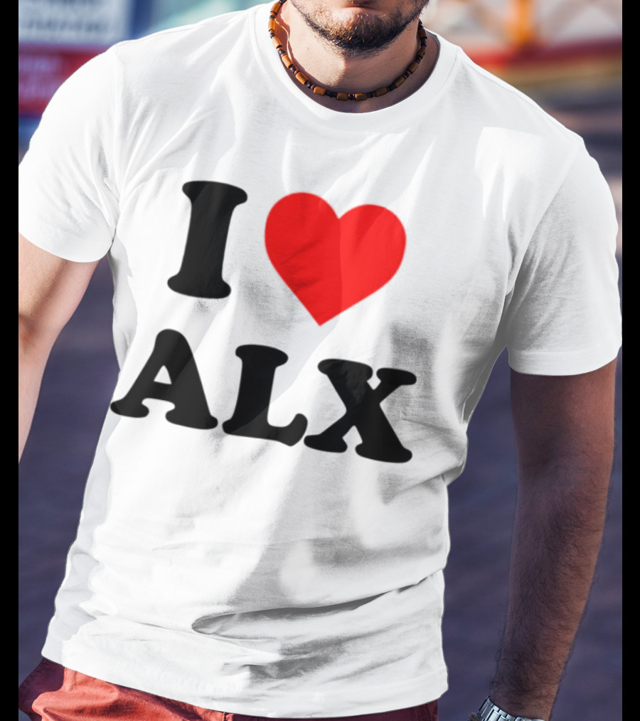 I Love ALX Red Heart Emblem T-Shirt