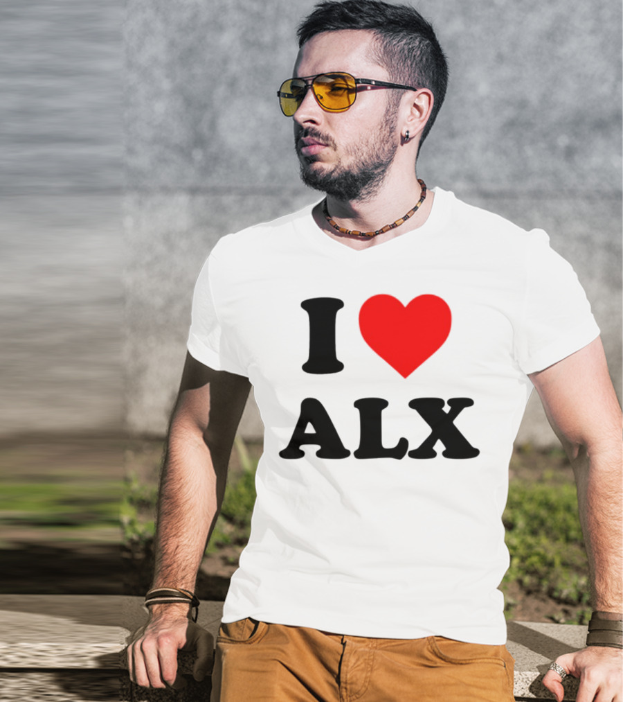 I Love ALX Red Heart Emblem T-Shirt