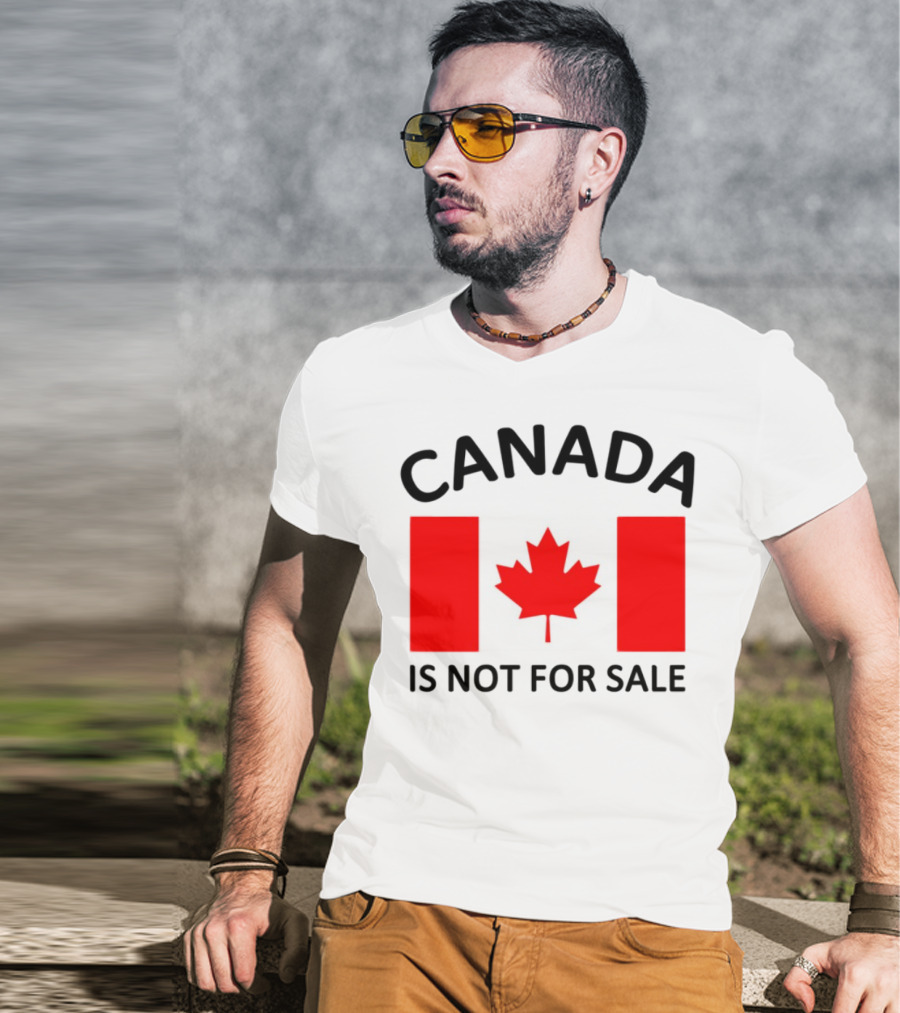 Mike Myers Canada Is Not For Sale Maple Leaf Flag T-Shirt