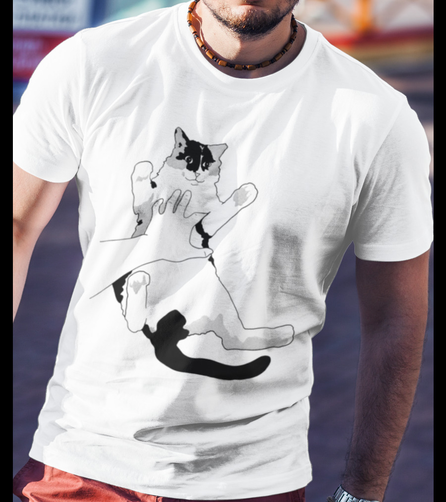 MK Belly Rub Cat Paws Cute Playful Kitten T-Shirt